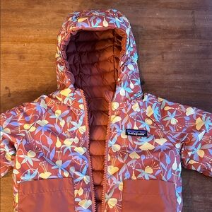 Patagonia infant reversible down sweater hoodie jacket coat